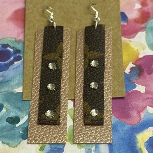 Handmade Designer Leather Earrings